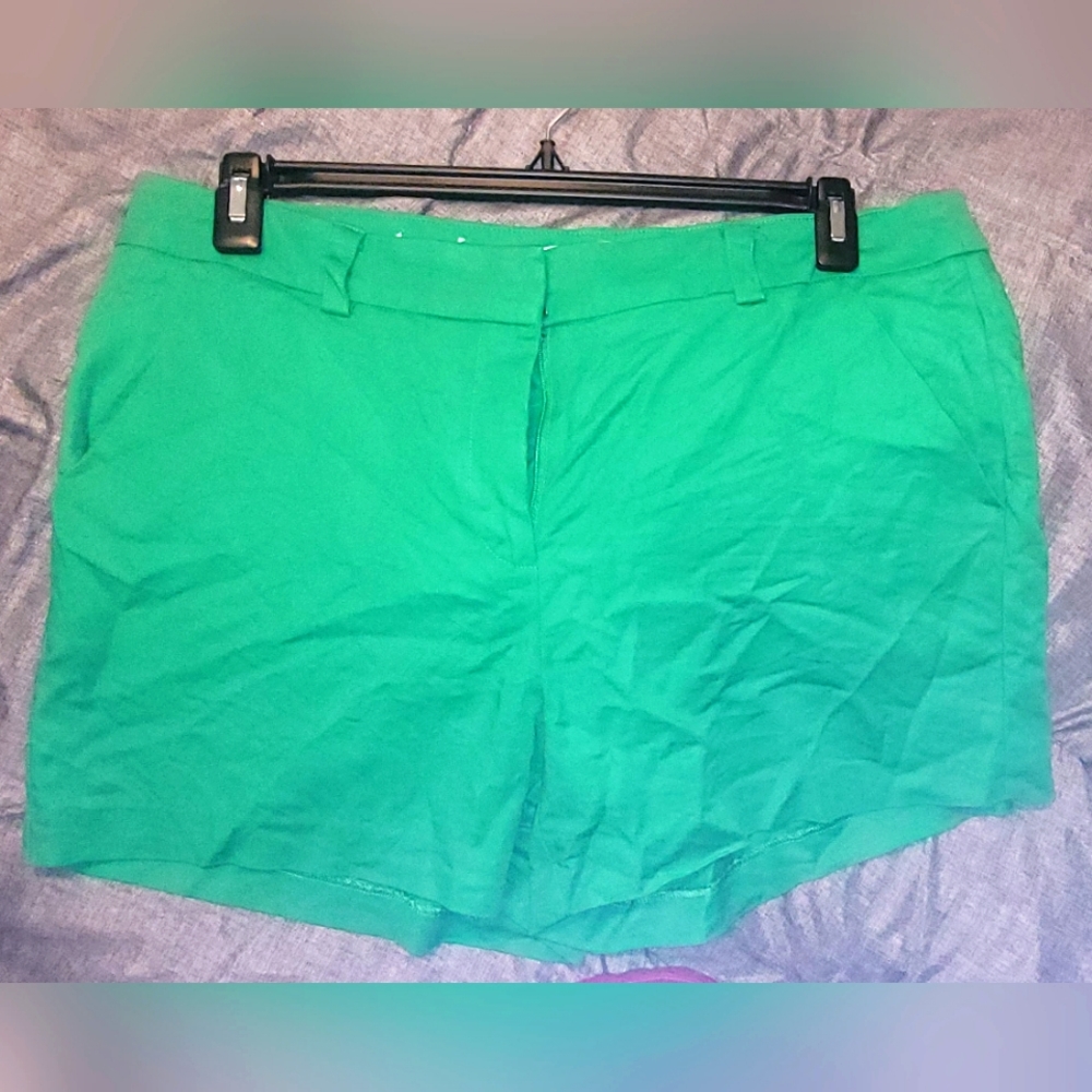 Green shorts for date night or fun in the sun
